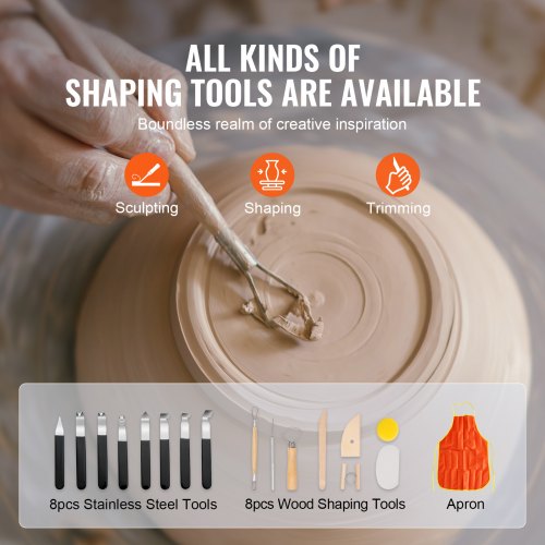 Pottery Wheel for Adults and Beginners 350W 11in Clay Wheel Forming