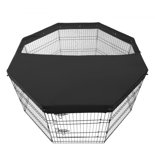 Dog Playpen 8 Pcs 30H x 24W Panels Foldable Metal Pet Exercise Pen Dog