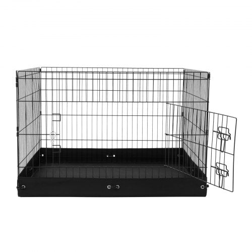 Dog Playpen 4 Pcs 24 x 36 in Panels Foldable Metal Pet Exercise Pen Dog