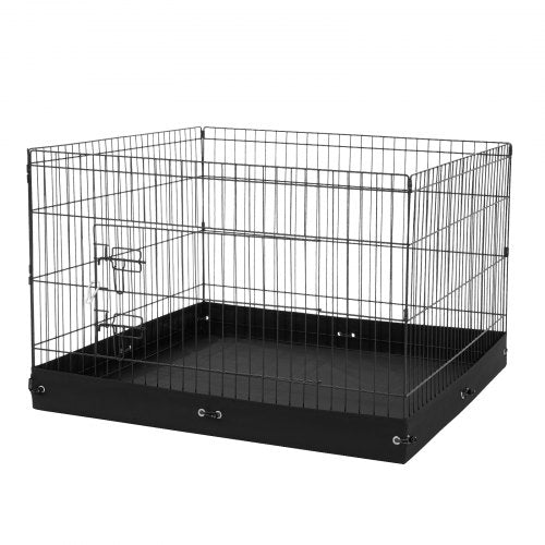 Dog Playpen 4 Pcs 24 x 36 in Panels Foldable Metal Pet Exercise Pen Dog
