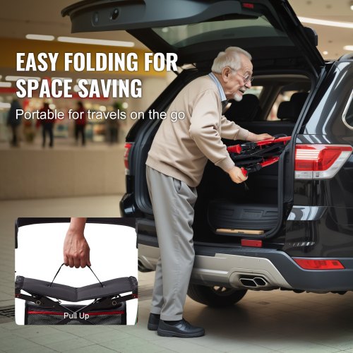 Folding Rollator Walker for Seniors and Adults Lightweight Aluminum Rolling