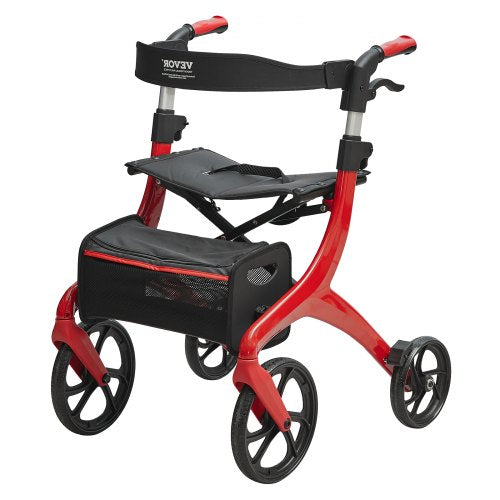 Folding Rollator Walker for Seniors and Adults Lightweight Aluminum Rolling