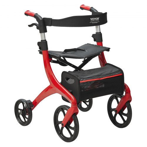 Folding Rollator Walker for Seniors and Adults Lightweight Aluminum Rolling
