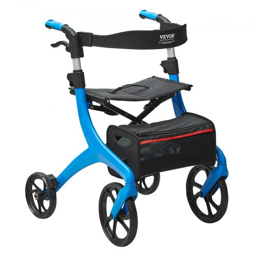 Folding Rollator Walker for Seniors and Adults Lightweight Aluminum Rolling