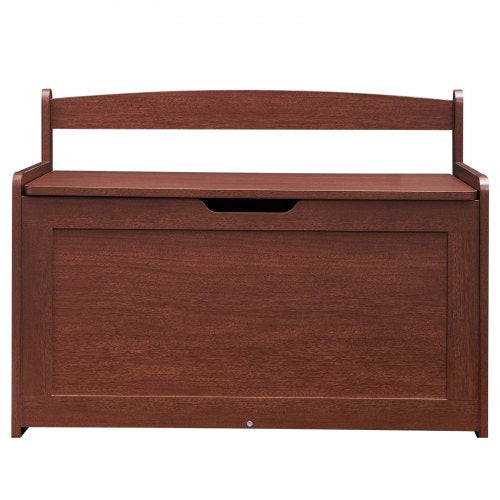 Wooden Toy Chest for Kids Toddler Toy Storage Box with FlipTop Lid and Safety