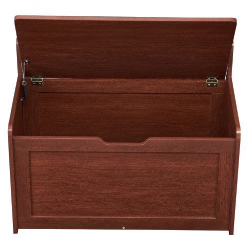 Wooden Toy Chest for Kids Toddler Toy Storage Box with FlipTop Lid and Safety