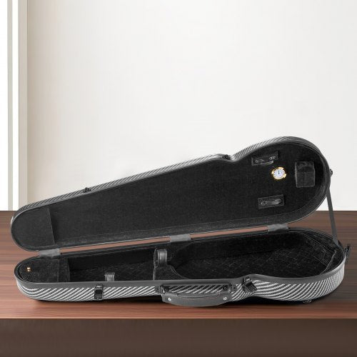 44 Full Size Violin Case Builtin Hygrometer Lightweight Portable Travel