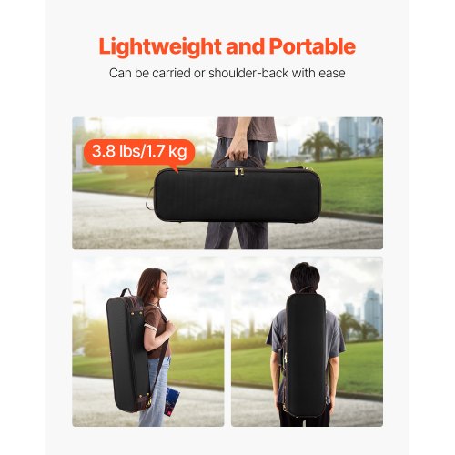 44 Full Size Violin Case Builtin Hygrometer Lightweight Portable Travel