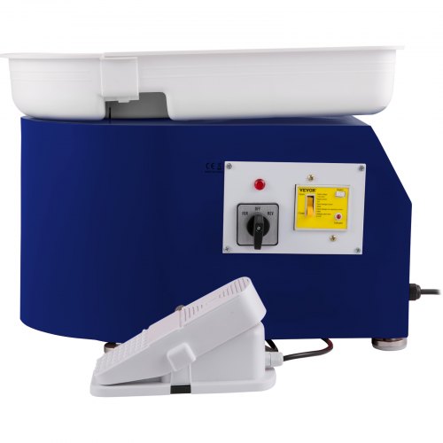 Pottery Wheel 28cm Pottery Forming Machine with Detachable Basin Foot Pedal