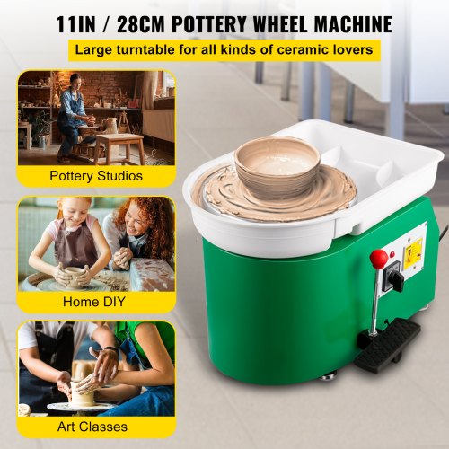 Pottery Wheel 28cm Pottery Forming Machine 350W Electric Pottery Wheel