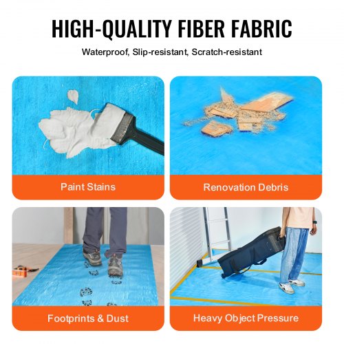 Carpet Protection Film 40 x 84 Floor and Surface Shield Easy to Cut
