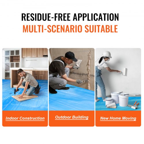 Carpet Protection Film 40 x 84 Floor and Surface Shield Easy to Cut