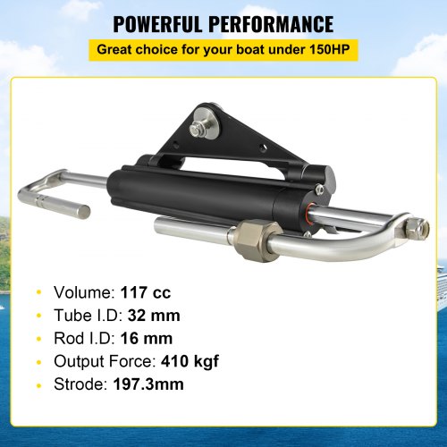 Hydraulic Steering Cylinder HC4645H Front Mount Hydraulic Outboard Marine