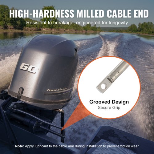 Boat Steering Cable 17 Feet Outboard Marine Rotary Steering Cable 12 Ton