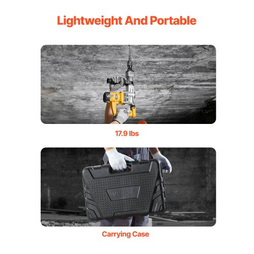 Demolition Jack Hammer 1400W Electric Jackhammer Heavy Duty 2900 BPM Jack