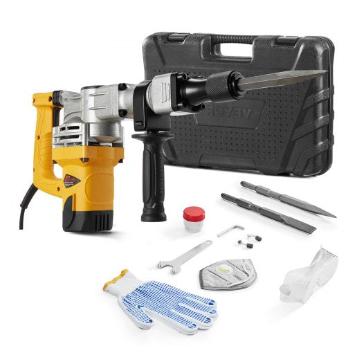 Demolition Jack Hammer 1400W Electric Jackhammer Heavy Duty 2900 BPM Jack