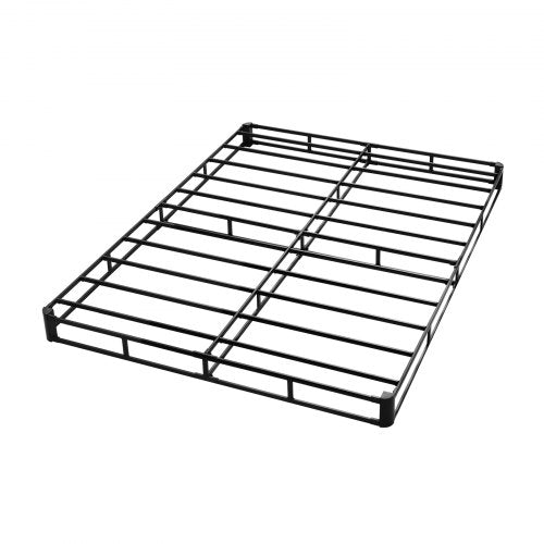 Box Spring Queen Size Bed Frame with Washable Fabric Cloth Heavy Duty