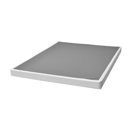 Box Spring Queen Size Bed Frame with Washable Fabric Cloth Heavy Duty 1