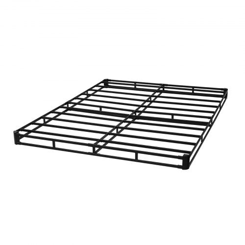 Box Spring Queen Size Bed Frame with Washable Fabric Cloth Heavy Duty 1
