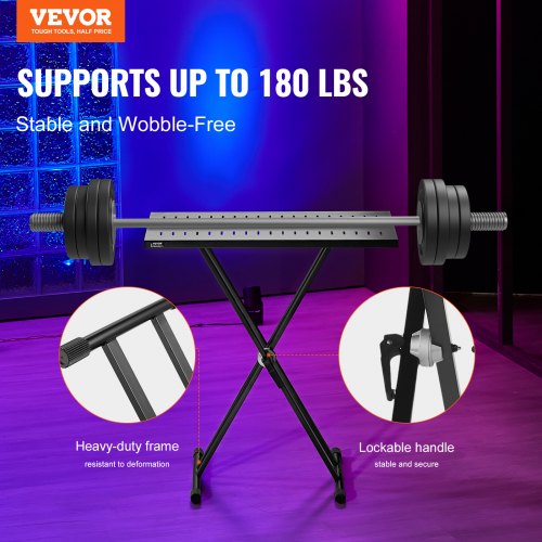 DJ Table Stand 32 x 20 Portable DJ Laptop and Controller Stand