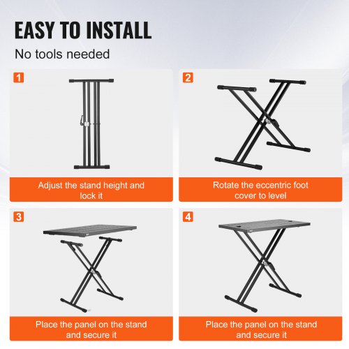 DJ Table Stand 32 x 20 Portable DJ Laptop and Controller Stand