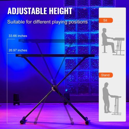 DJ Table Stand 32 x 20 Portable DJ Laptop and Controller Stand