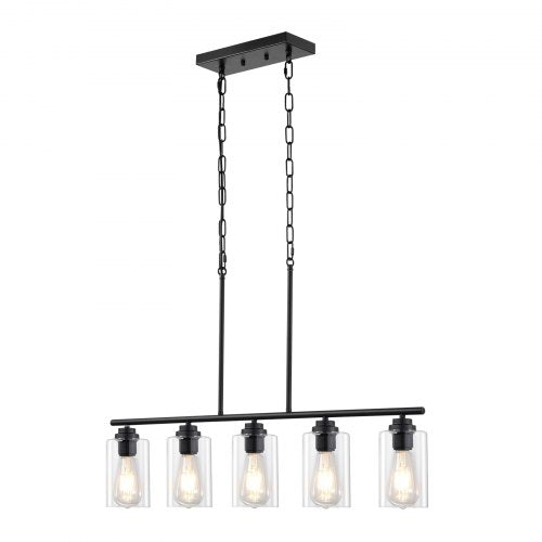5Light Kitchen Island Pendant Lights 60W Adjustable Dining Room Light