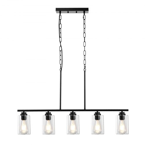 5Light Kitchen Island Pendant Lights 60W Adjustable Dining Room Light