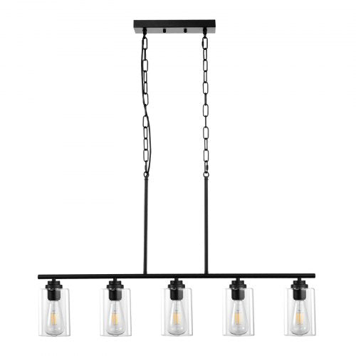 5Light Kitchen Island Pendant Lights 60W Adjustable Dining Room Light
