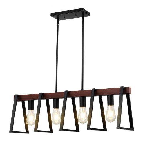 4Light Kitchen Island Pendant Lights 60W Adjustable Dining Room Light E26