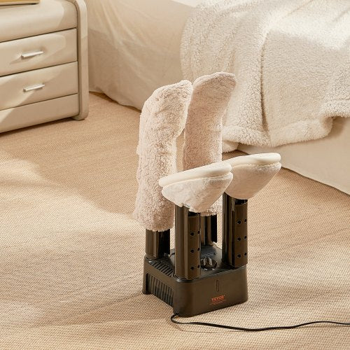 Detachable 4 Tubes Shoe Dryer Portable Boot Dryer with Timer Boot