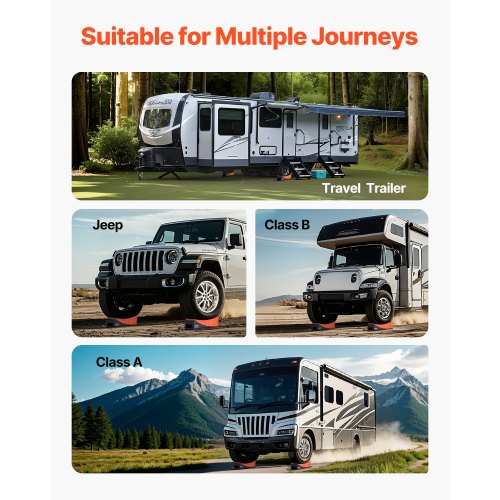 Camper Levelers 2 Pcs RV Leveling Blocks up to 8818.5lbs Camper Wheel