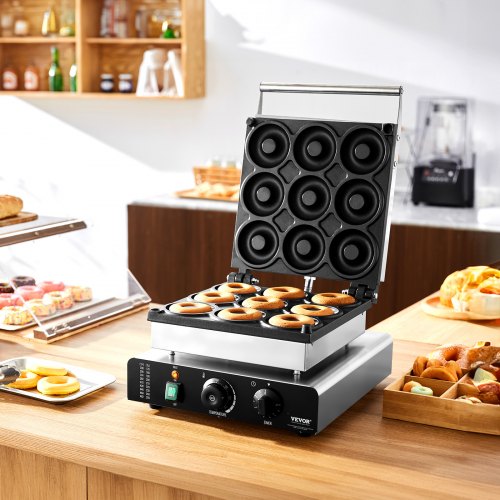 Electric Donut Maker 2000W Commercial Doughnut Machine with Nonstick