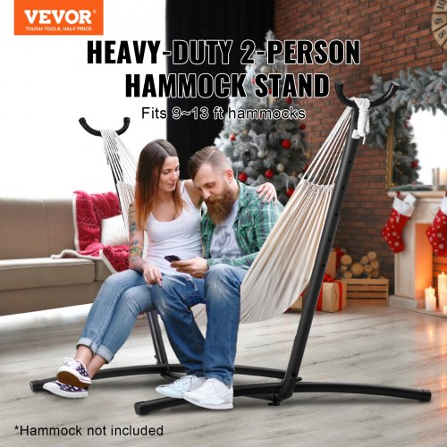 Portable Hammock Stand 450lbs Capacity Steel Hammock Stand for 2 Person 1