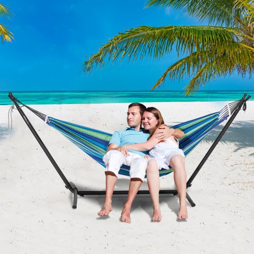 Portable Hammock Stand 450lbs Capacity Steel Hammock Stand for 2 Person 1