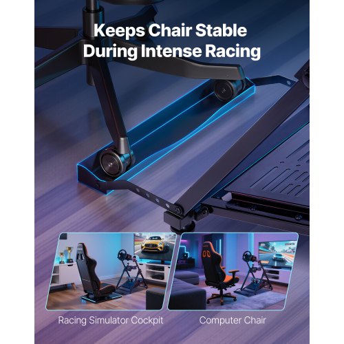 Racing Wheel Stand Adjustable Foldable Simulator Stand for Logitech G923