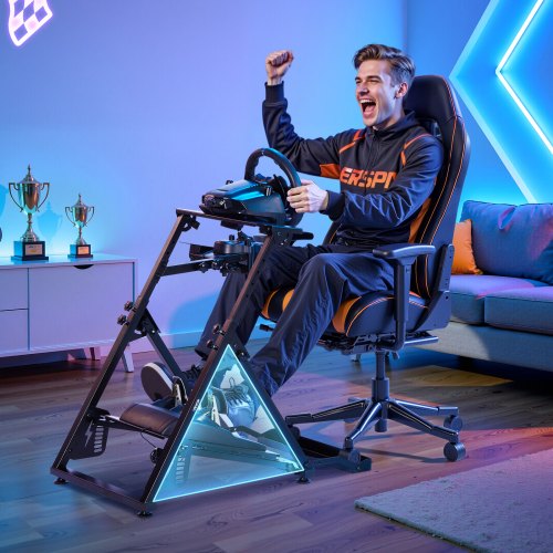 Racing Wheel Stand Adjustable Foldable Simulator Stand for Logitech G923