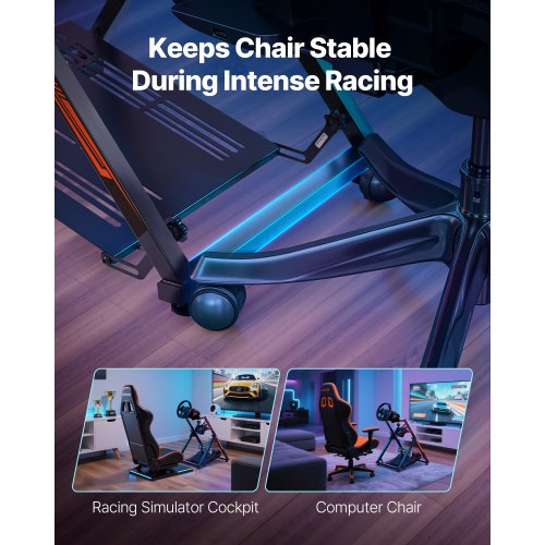 Racing Wheel Stand Adjustable Foldable Simulator Stand for Logitech G923 1