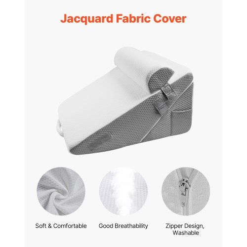 Bed Wedge Pillow for Sleeping 3 Pcs Adjustable Orthopedic Bed Wedge Set