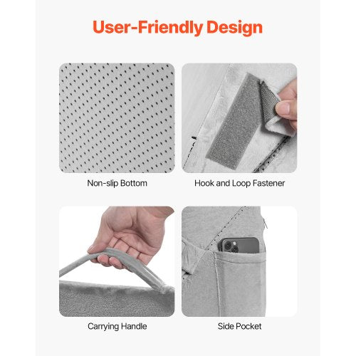 Bed Wedge Pillow for Sleeping 3 Pcs Adjustable Orthopedic Bed Wedge Set