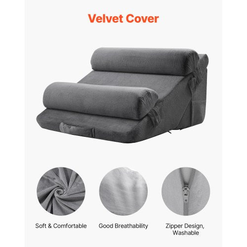 Wedge Pillow for Sleeping 4 Pcs Adjustable Orthopedic Bed Wedge Set