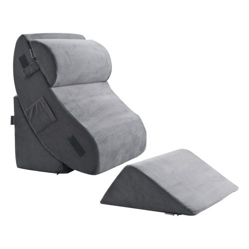 Wedge Pillow for Sleeping 4 Pcs Adjustable Orthopedic Bed Wedge Set