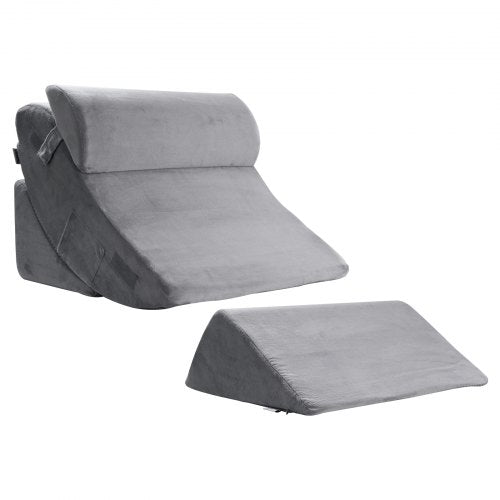 Wedge Pillow for Sleeping 4 Pcs Adjustable Orthopedic Bed Wedge Set