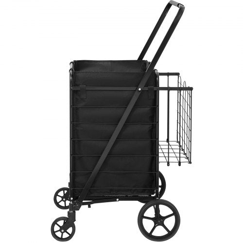Folding Shopping Cart with Removable Waterproof Liner 330LBS Large Capacity