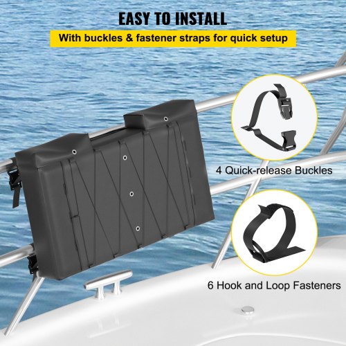 TTop Storage Bag for 6 Type II Life Jackets with a Boat Trash Bag 600D