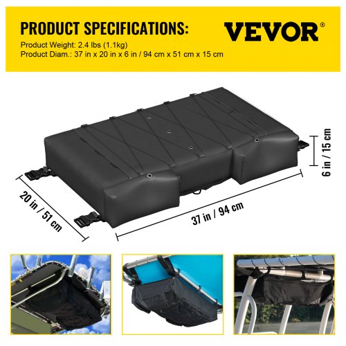 TTop Storage Bag for 6 Type II Life Jackets with a Boat Trash Bag 600D