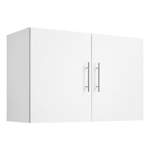 Laundry Room Wall Cabinet 2Tier Wall Mounted Hanging Cabinet with 2 Doors