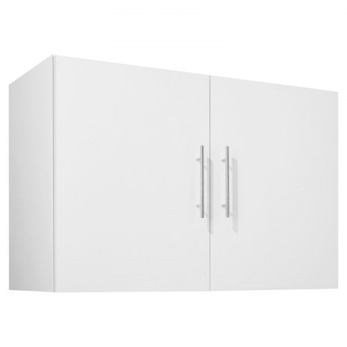 Laundry Room Wall Cabinet 2Tier Wall Mounted Hanging Cabinet with 2 Doors