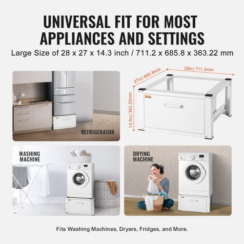Laundry Pedestal 27 Wide 144 Height Washer And Dryer Base Stand Platform