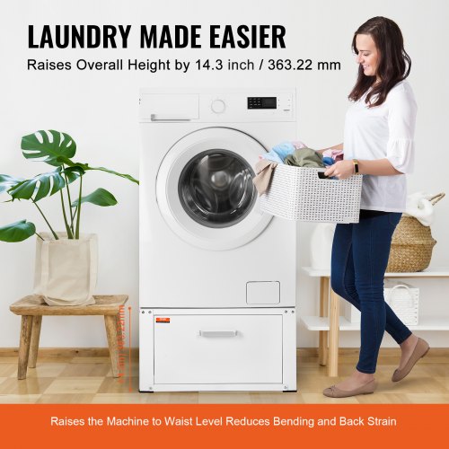 Laundry Pedestal 27 Wide 144 Height Washer And Dryer Base Stand Platform
